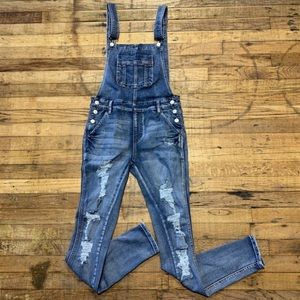 Judy Blue Shelton Distressed Overalls